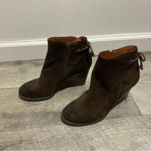 Lucky Brand Yamina Wedge Ankle Boot Size 7.5‎
